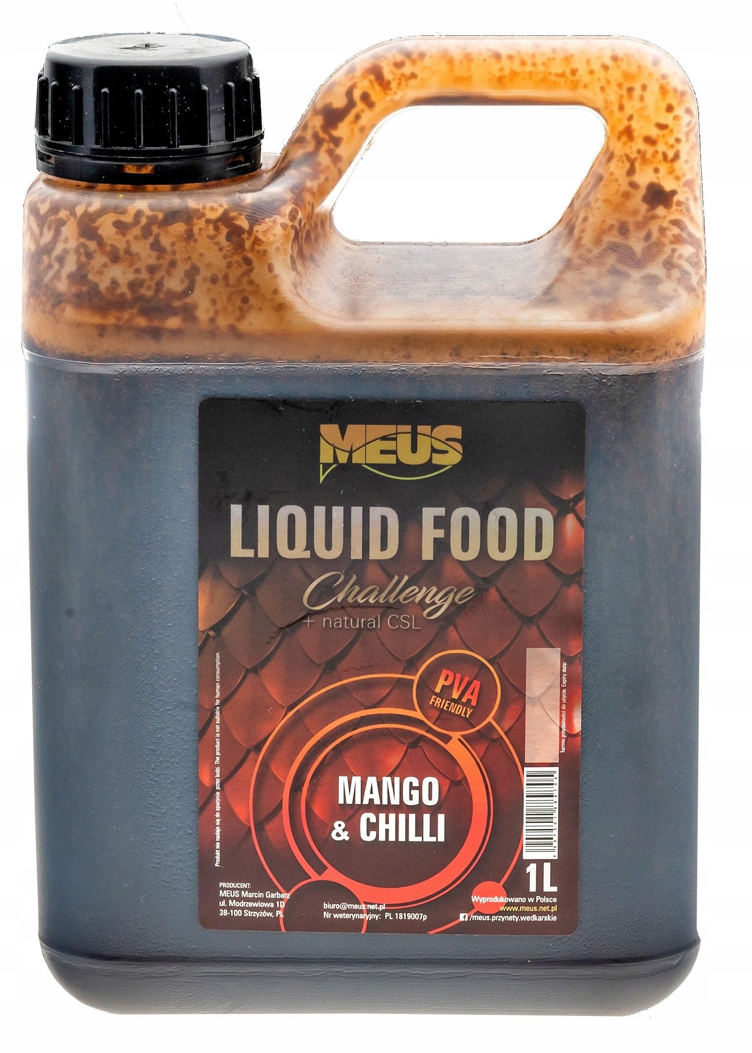 Zalewa Meus Liquid Food Challenge Mango Chilli 1l