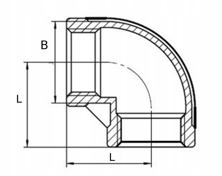 KOLANO NIERDZEWNE KWASOODPORNE KOLANKA 3/8 GW/GW Typ pozostałe