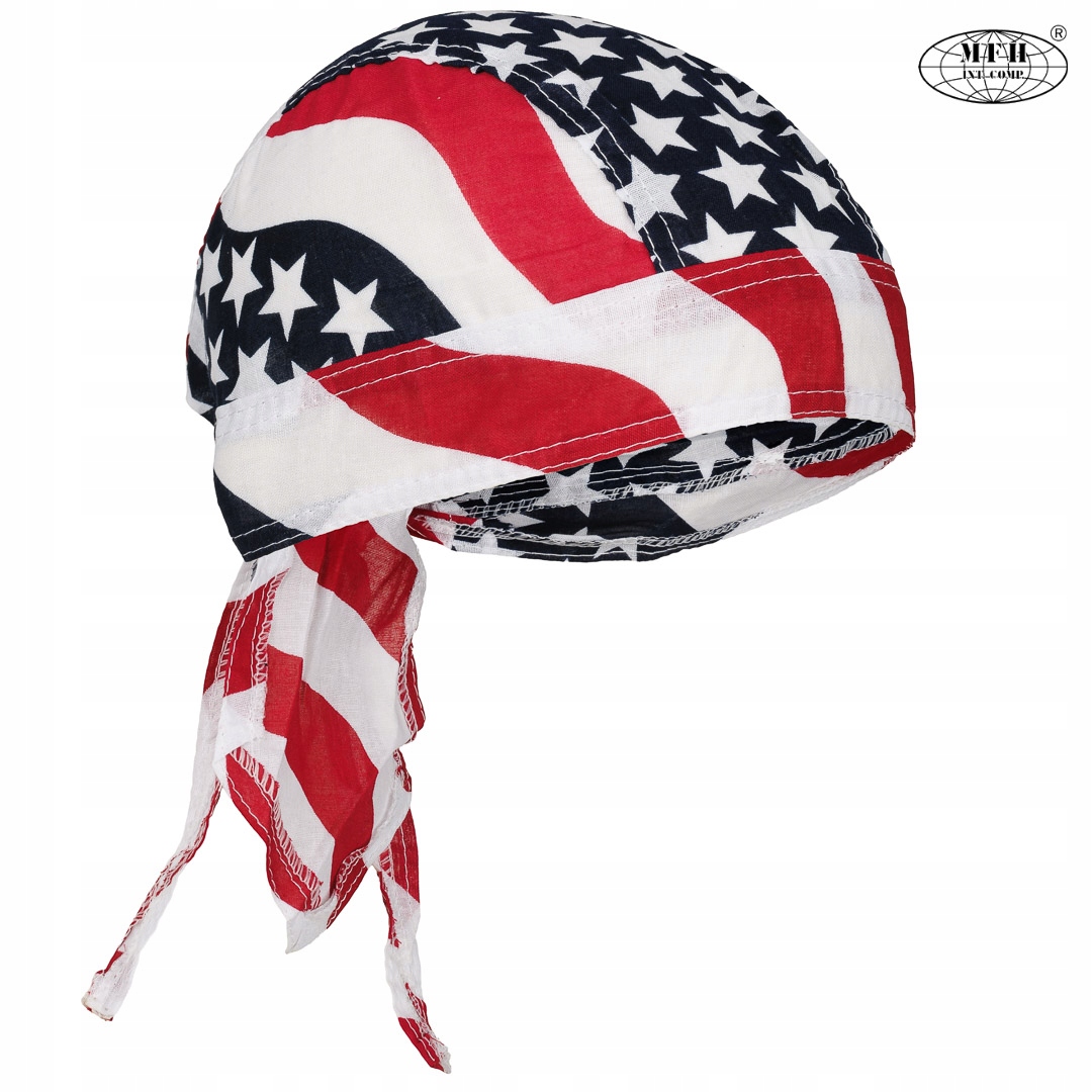 Chusta Bandamka Bandana Bandanka BAWEŁNA Flaga USA Płeć uniseks
