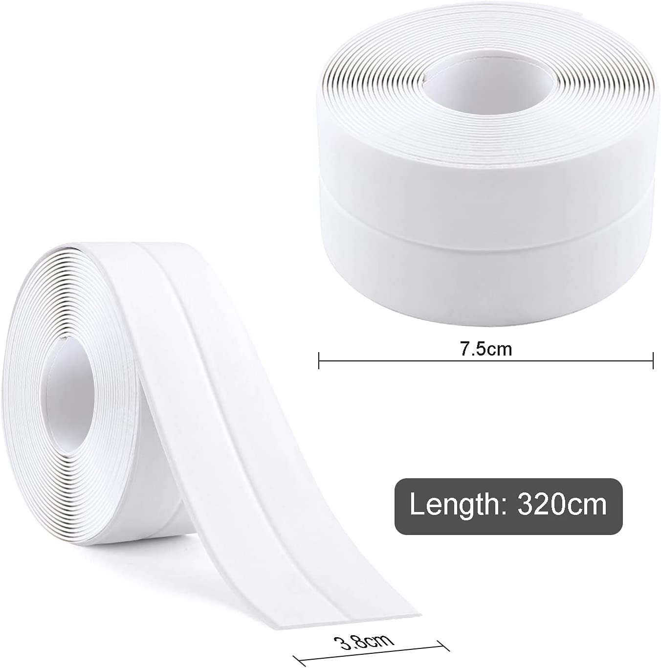 SAMOPRZYLEPNA WODOODPORNA TAŚMA ŚCIENNA DO ŁAZIENKI KUCHNIA OKNO DRAFT Kod producenta TAŚMA USZCZELNIAJĄCA