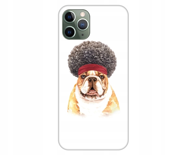 

Etui pokrowiec do iPhone 11 Pro Bulldog afro pies