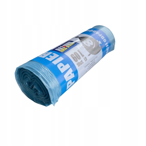 Worki do segregacji śmieci do domu 60L 10 szt. Kolor niebieski