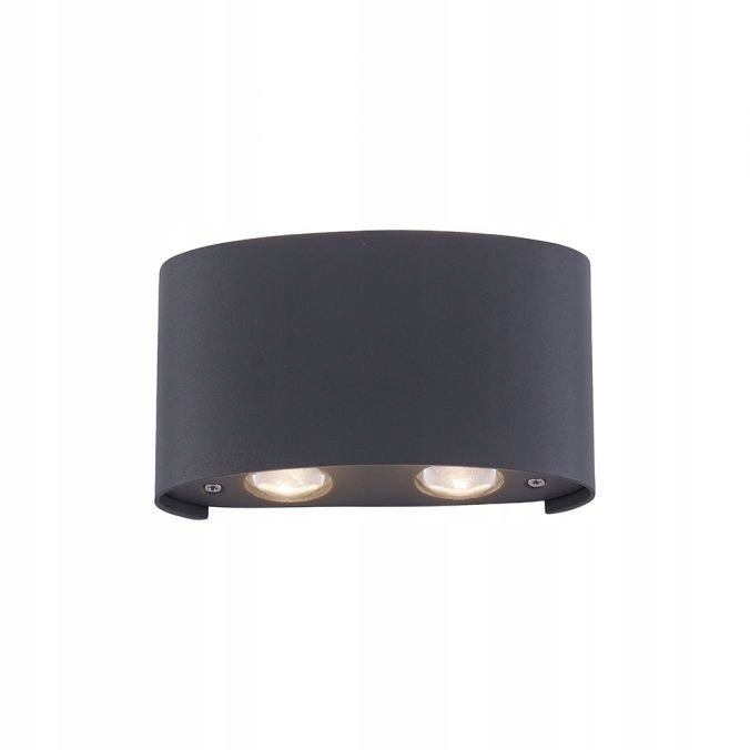 Antracitové venkovní nástěnné svítidlo horní dolů Led Carlo