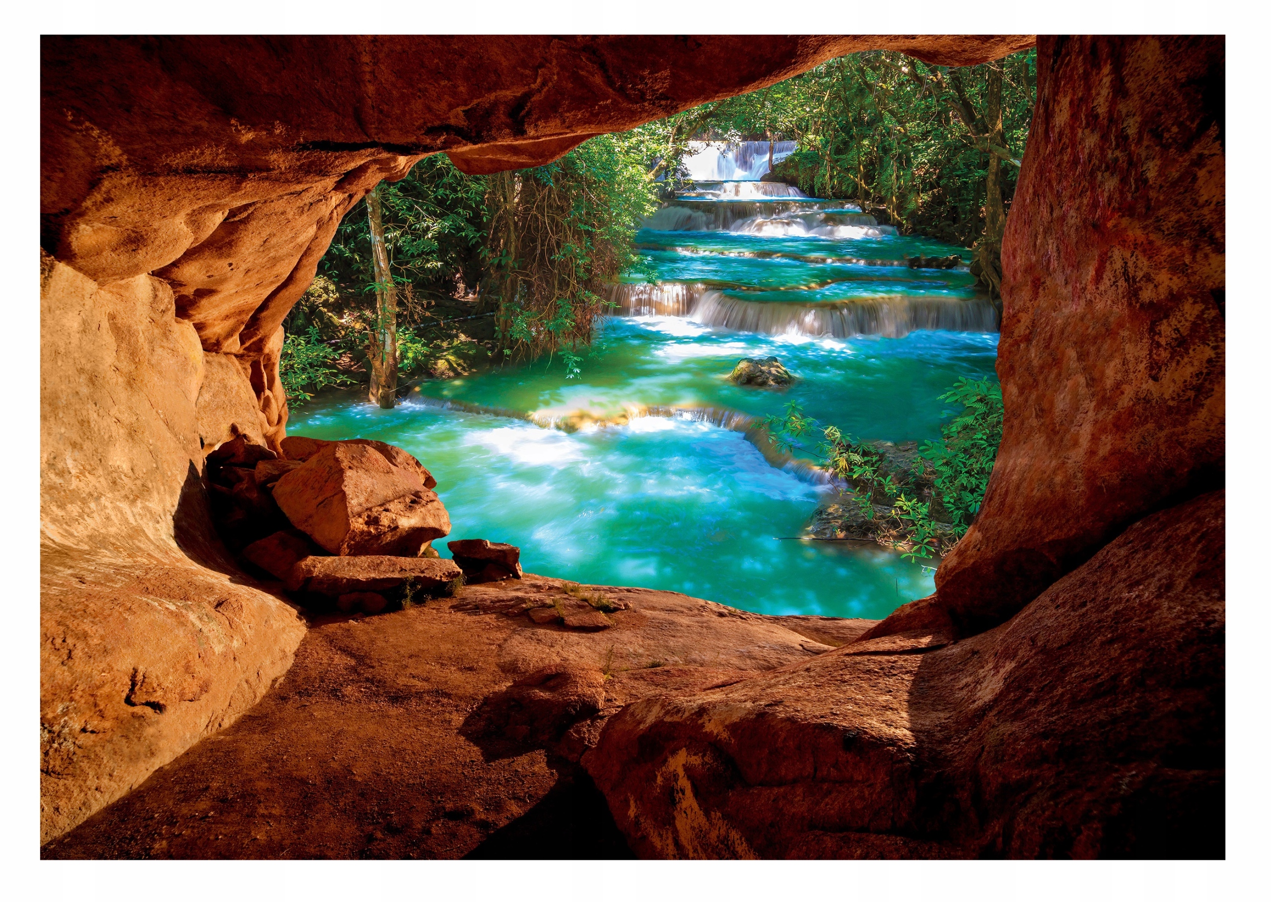 Fototapeta Pohľad Z Jaskyne Vodopád Príroda 416x254