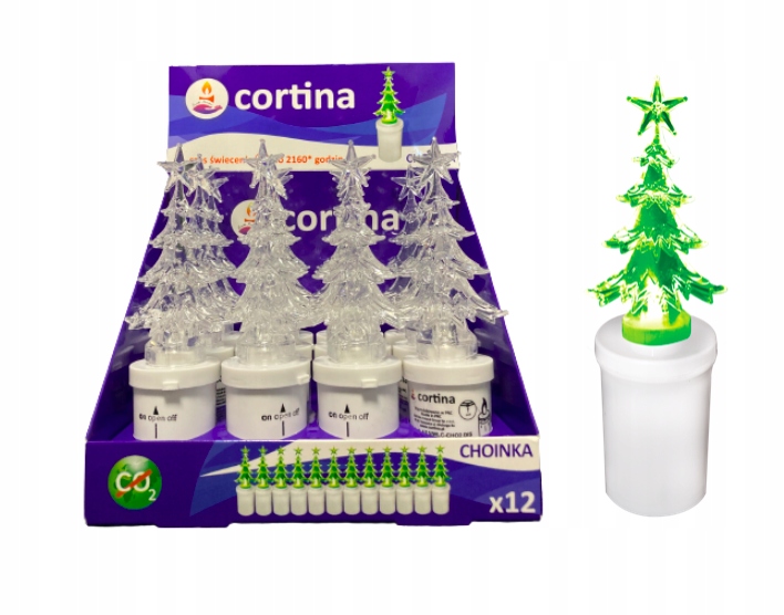 

Cortina Wkład Choinka Świąteczna Led Zielona x12