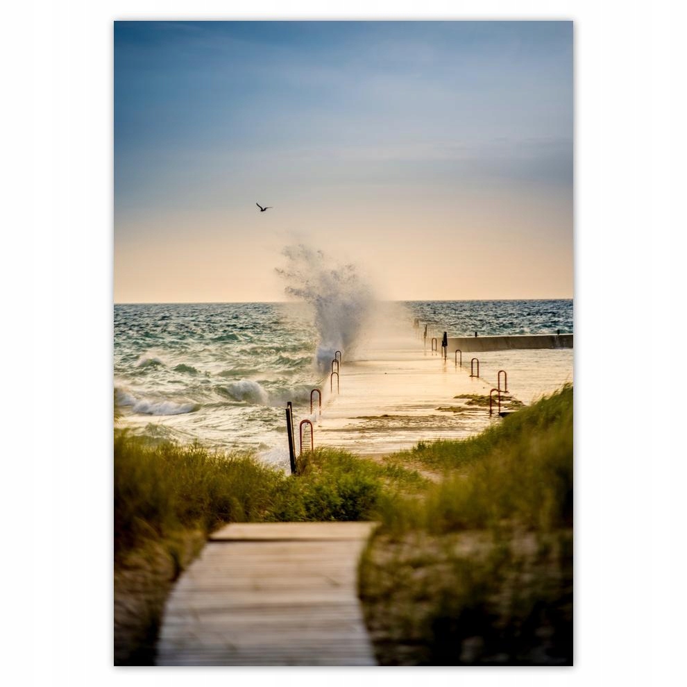 

Naklejki 50x70 Morska fala Plaża