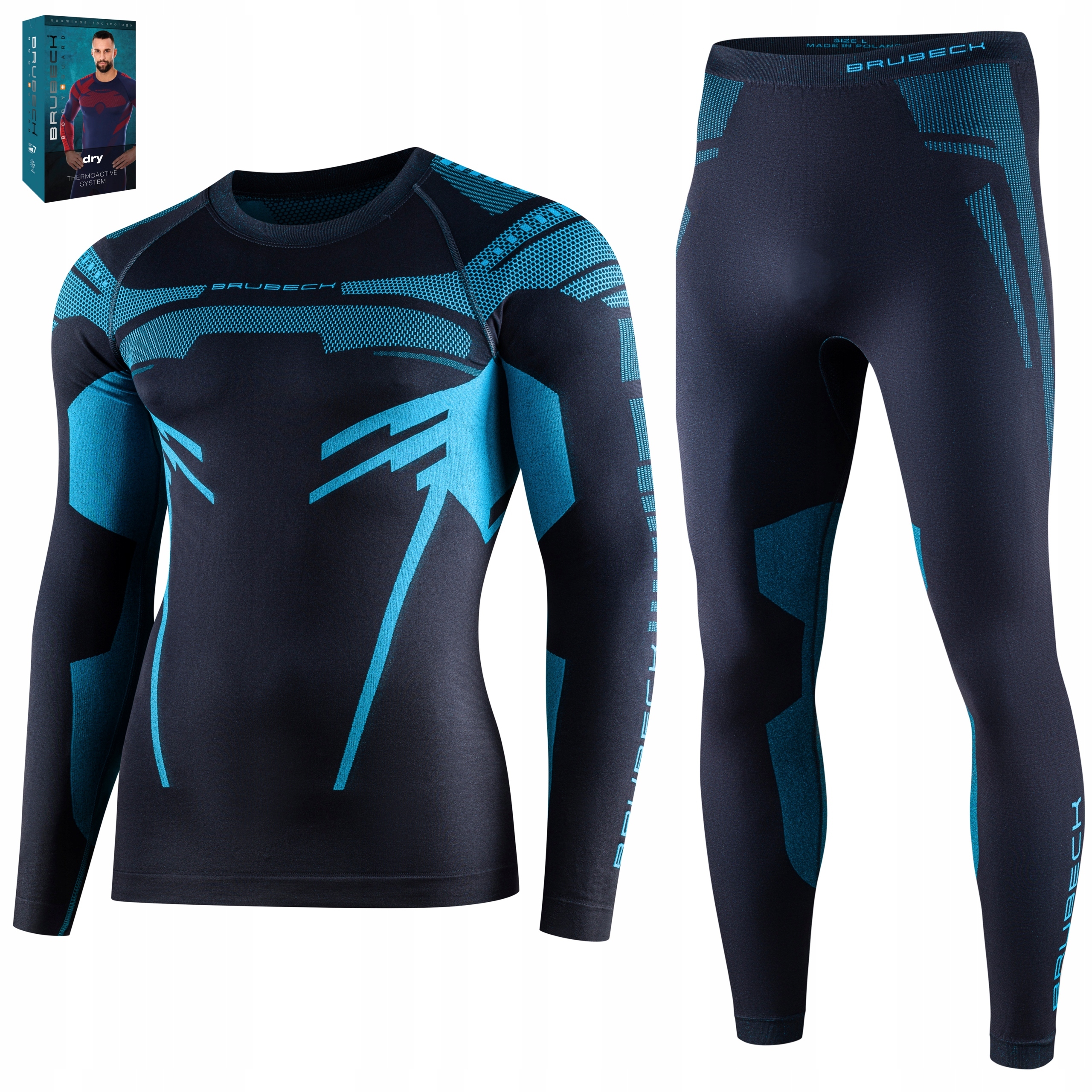 Pánské Termoaktivní Spodní Prádlo Brubeck Dry termo komplet XXL