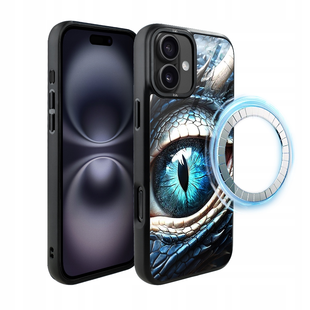 Pouzdro pro iPhone 16 Plus Ibizu DropGuard Matt s MagSafe, Oko ledového draka