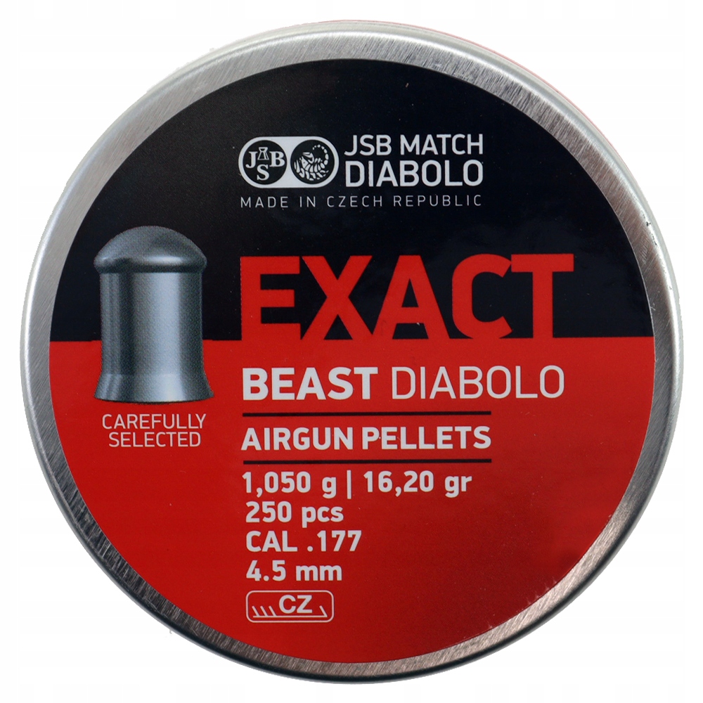 Śrut Jsb Exact Beast kal. 4,52 mm 250 sztuk 1,050 grama
