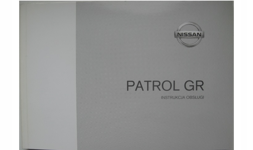 Nissan Patrol GR Y61 польская книга обслуживания 2002