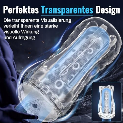 TRANSPARENT MASTURBATOR KUBEK DLA MĘŻCZYZN REALISTYCZNA KIESZONKOWA POCHWA — miniatura 2
