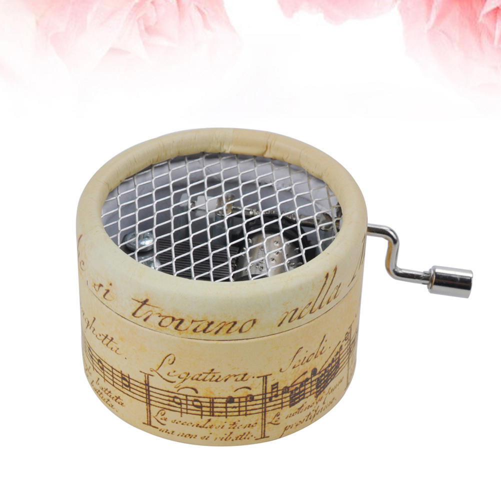 Pudełko z zabawkami Korba ręczna Pozytywka Świątec Waga produktu z opakowaniem jednostkowym 0.4 kg