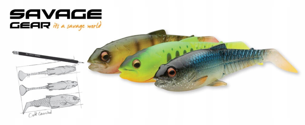 SG CRAFT CANNIBAL PADDLETAIL 8,5cm Perch Marka Savage Gear
