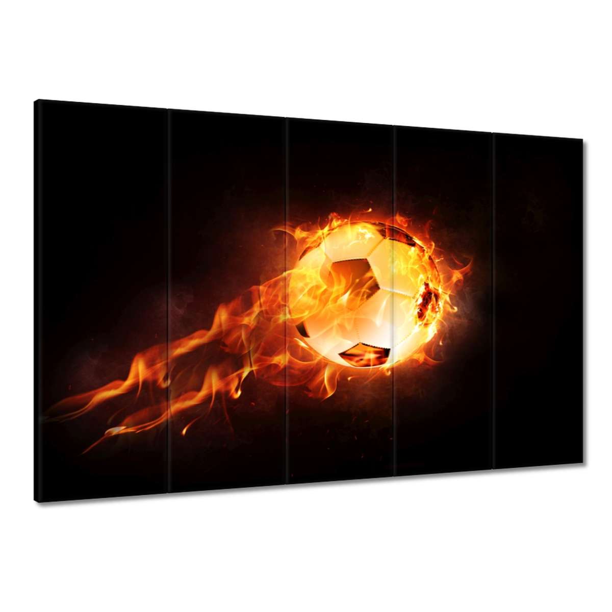 Obrazy 100x70 Fotbal v ohni