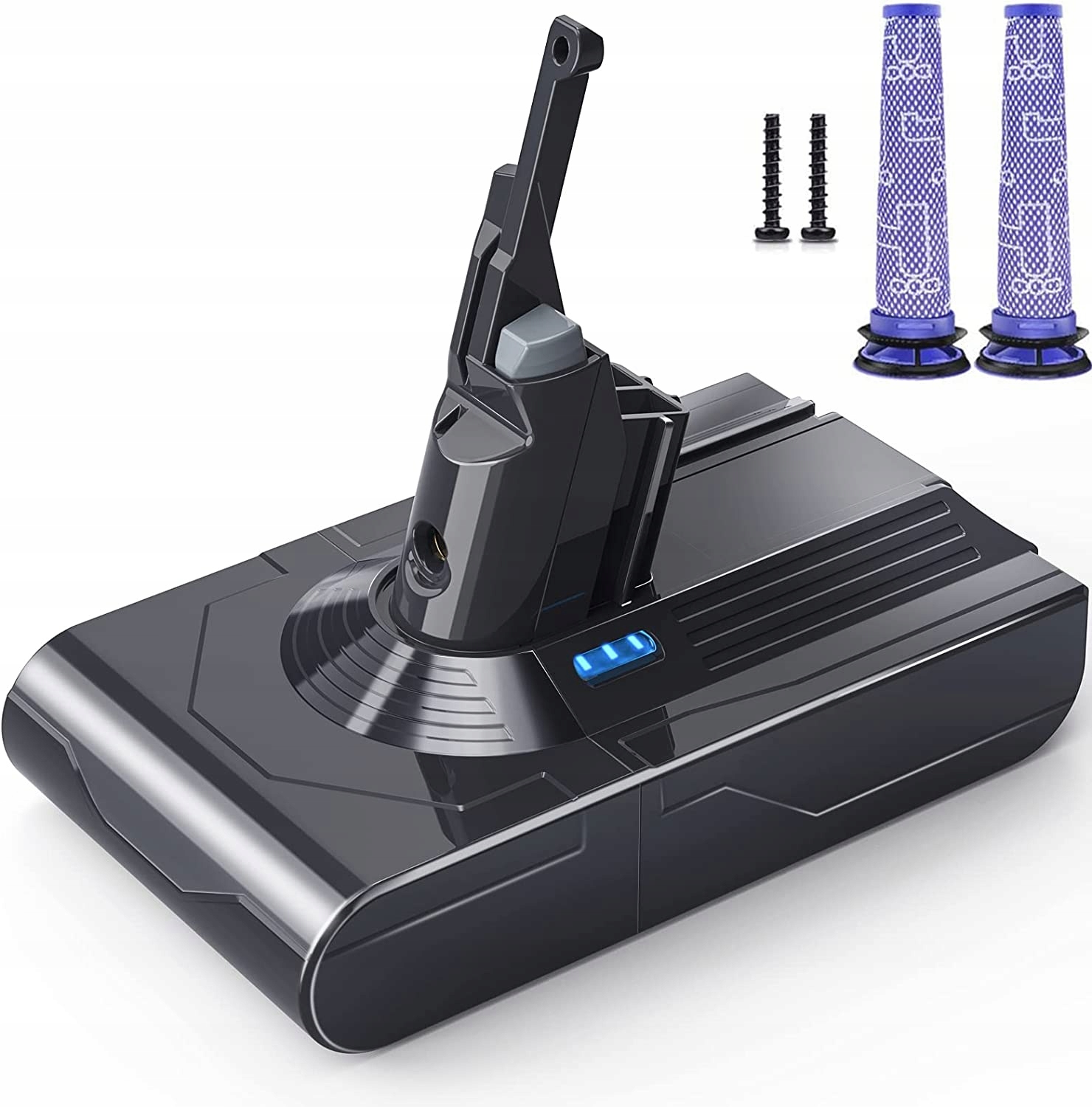 Akumulator 5000 mAh litowo-jonowy do Dyson V8 z dwoma filtrami