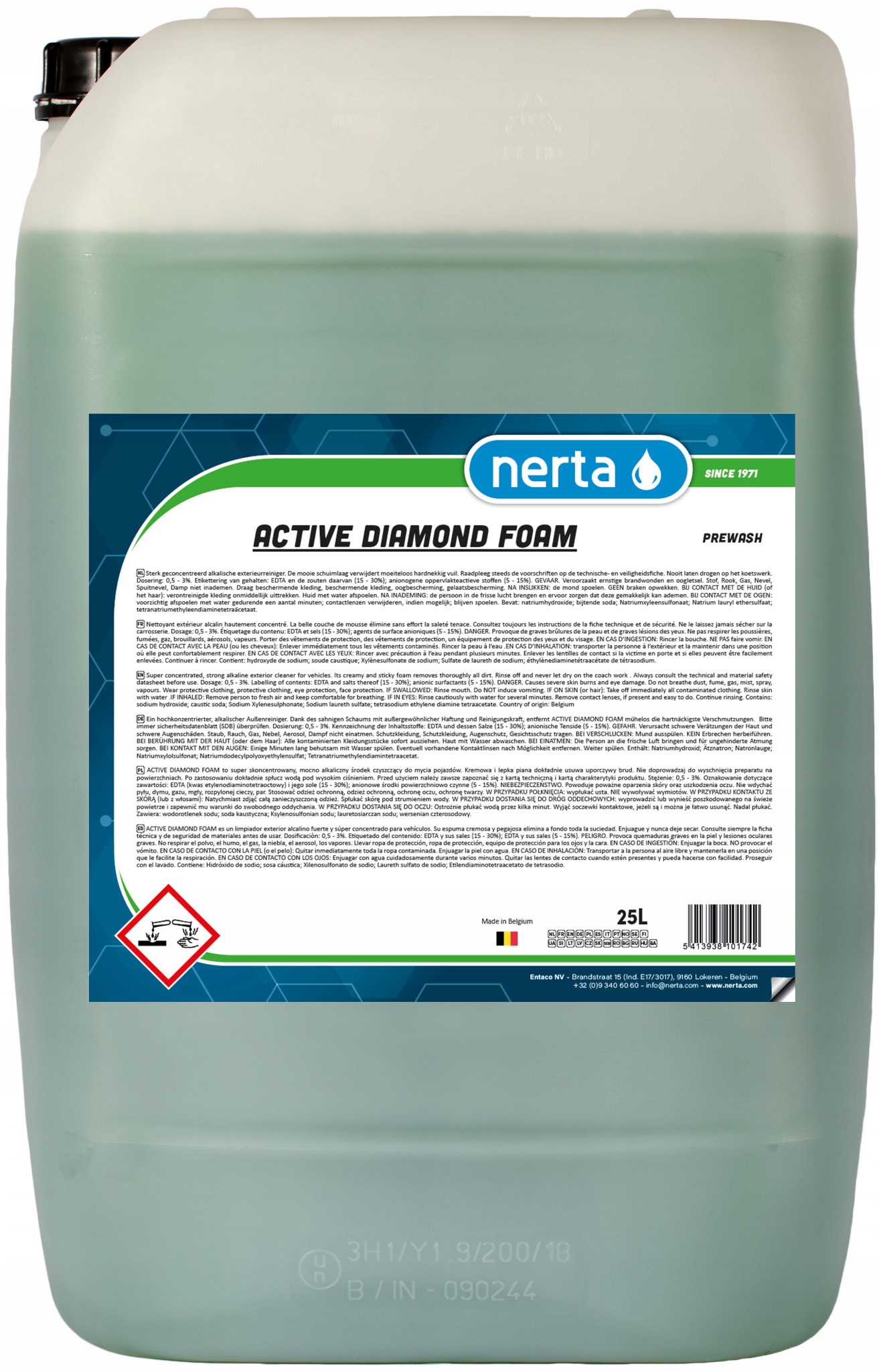 NERTA ACTIVE DIAMOND FOAM 25l piana aktywna