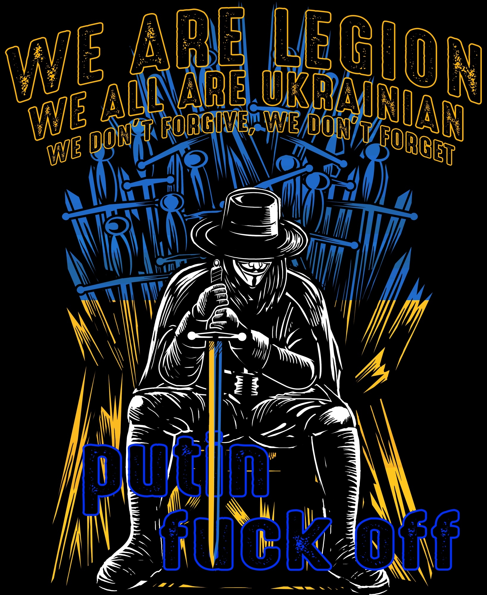 

Anonymous We Are Legion We Dont Forget Forgive 4XL