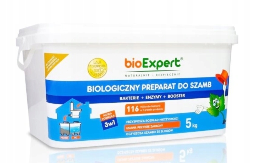 Baktérie do žumpy a čistiarne Biologický prášok Eko 5 kg bioExpert