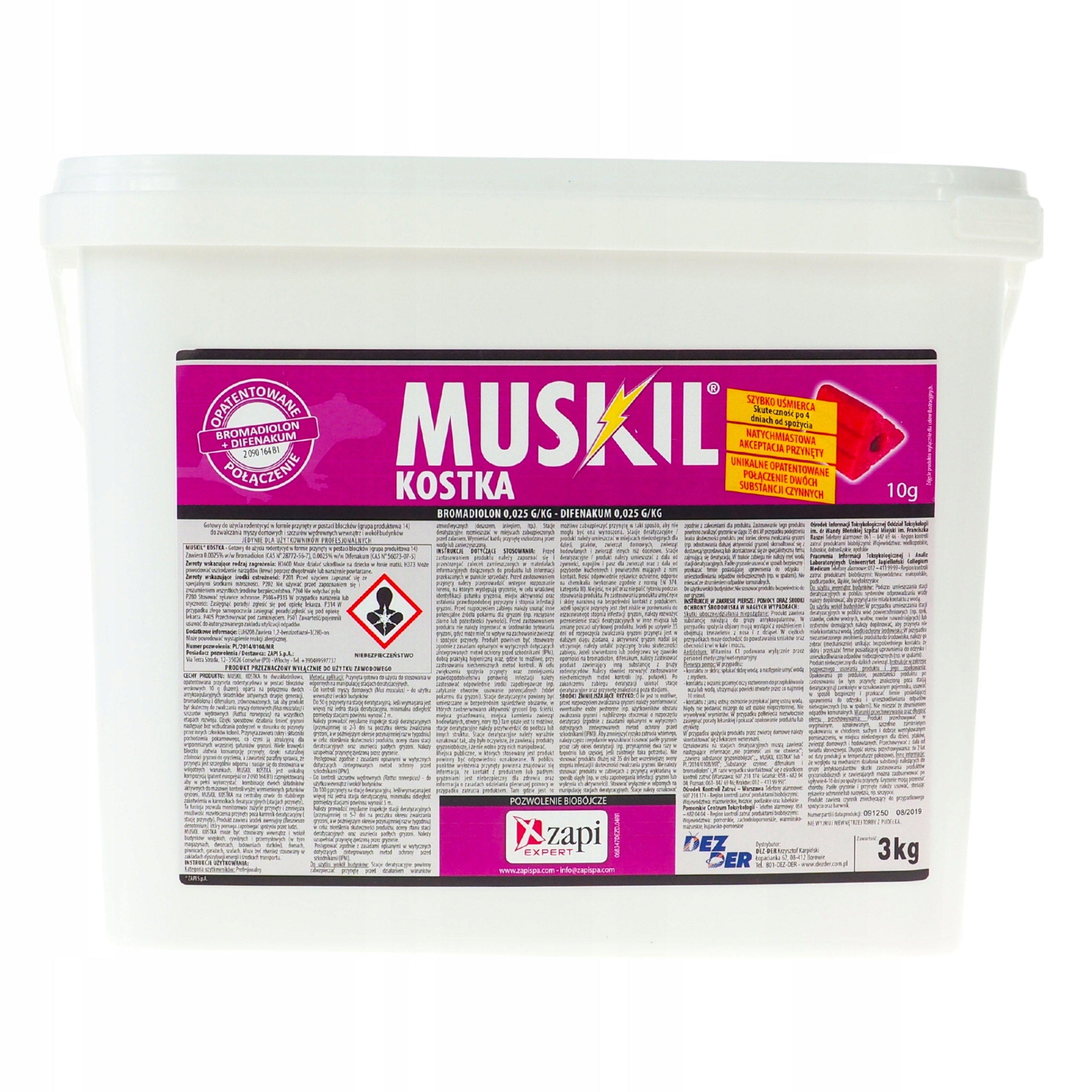

Muskil bardzo mocna trutka na myszy i szczury 3kg