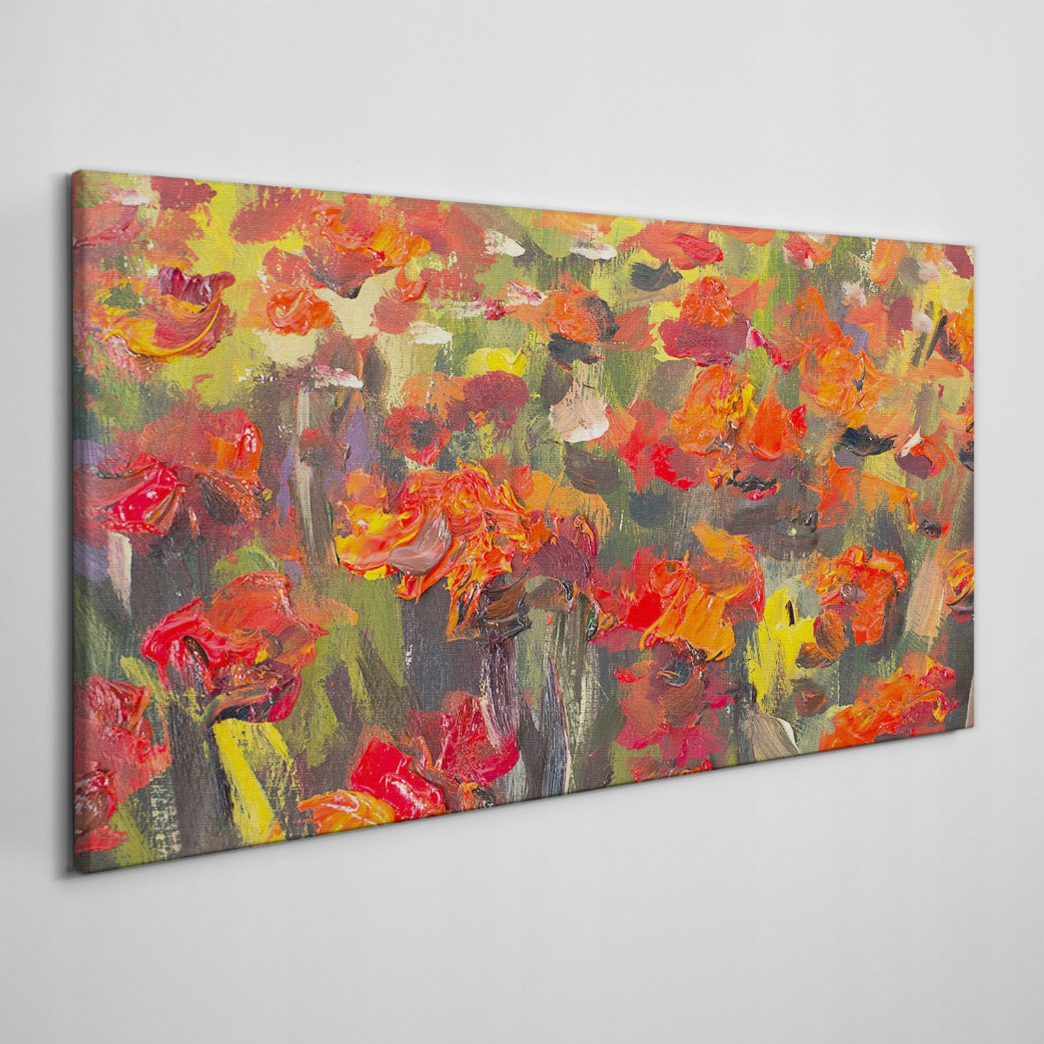 

Obraz na płótnie Maki kwiaty malarstwo 100x50 cm
