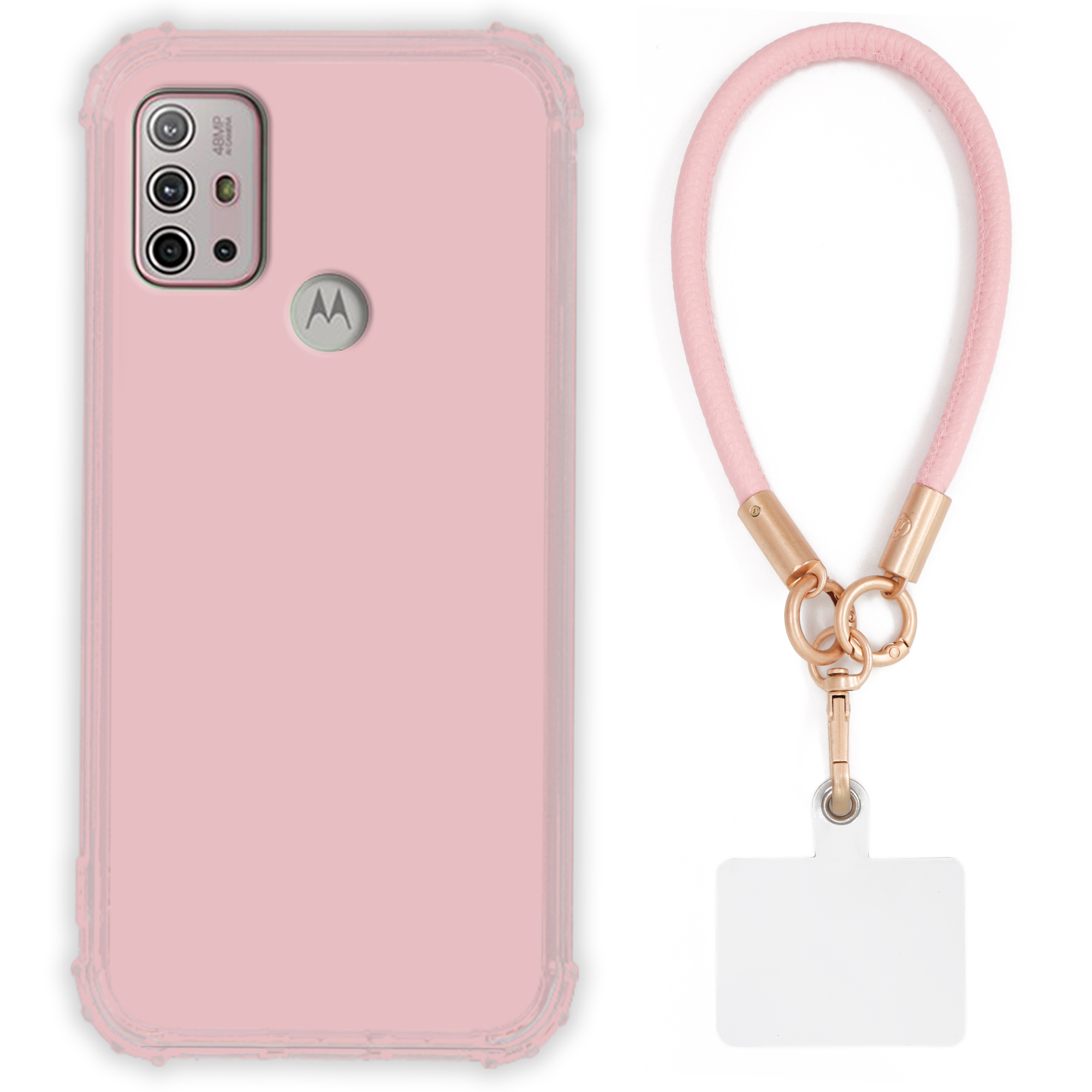 Pouzdro Pro Motorola G10 Power Case Antishock Pinky Růžové vodítko Sada Tpu