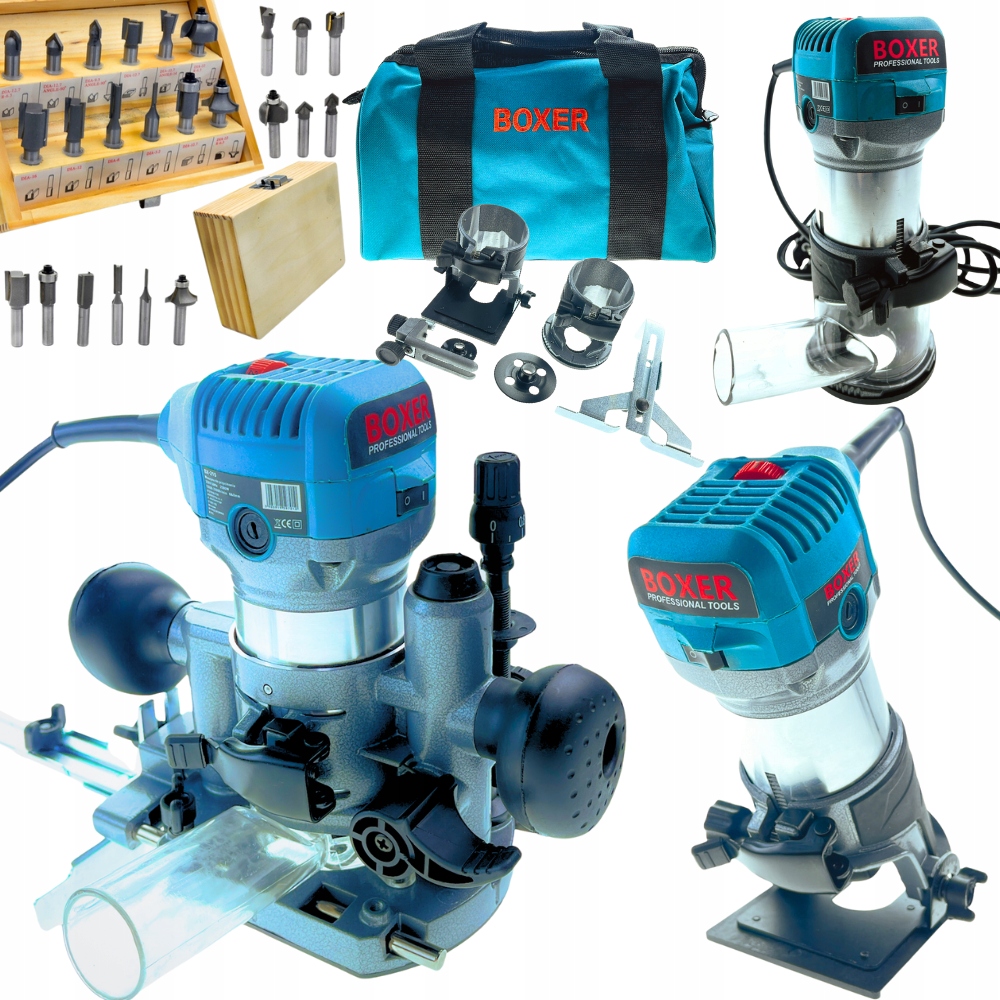 FREZARKA GÓRNOWRZECIONOWA 2500W 8MM + 12X FREZY