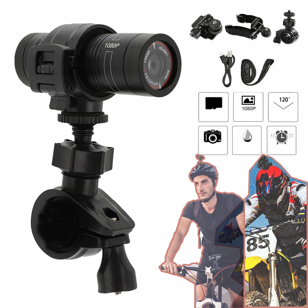 Voděodolná Sportovní Kamera, Motocyklová Kamera, Akční Kamera Do Helmy