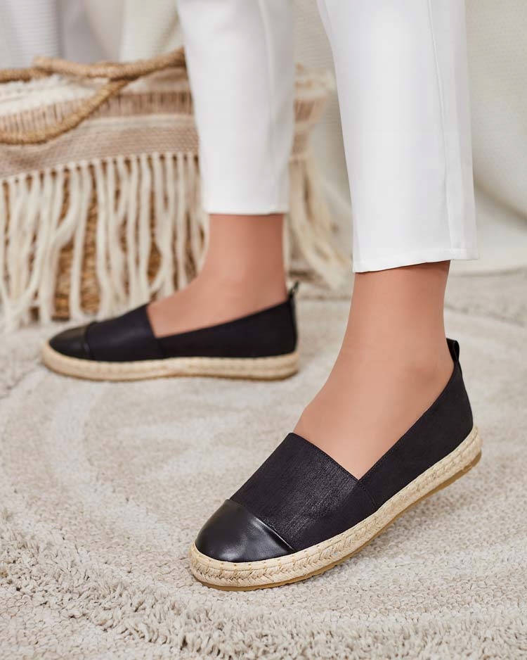 CZARNE ESPADRYLE DAMSKIE EVELLAZ 38 Płeć kobieta