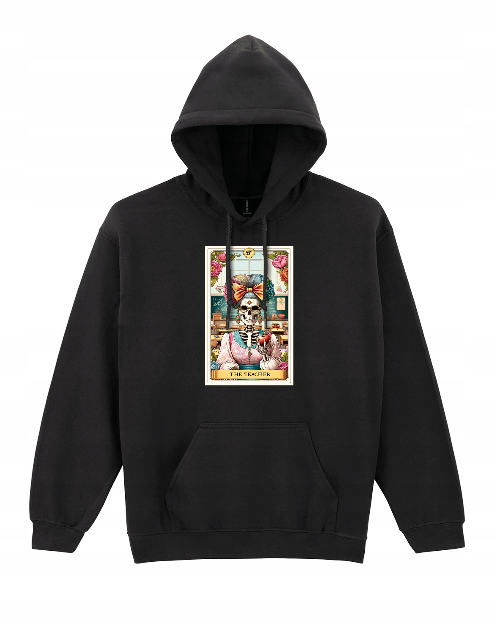 Mikina pro učitele The Teacher Den jako Dárek s potiskem Černá L