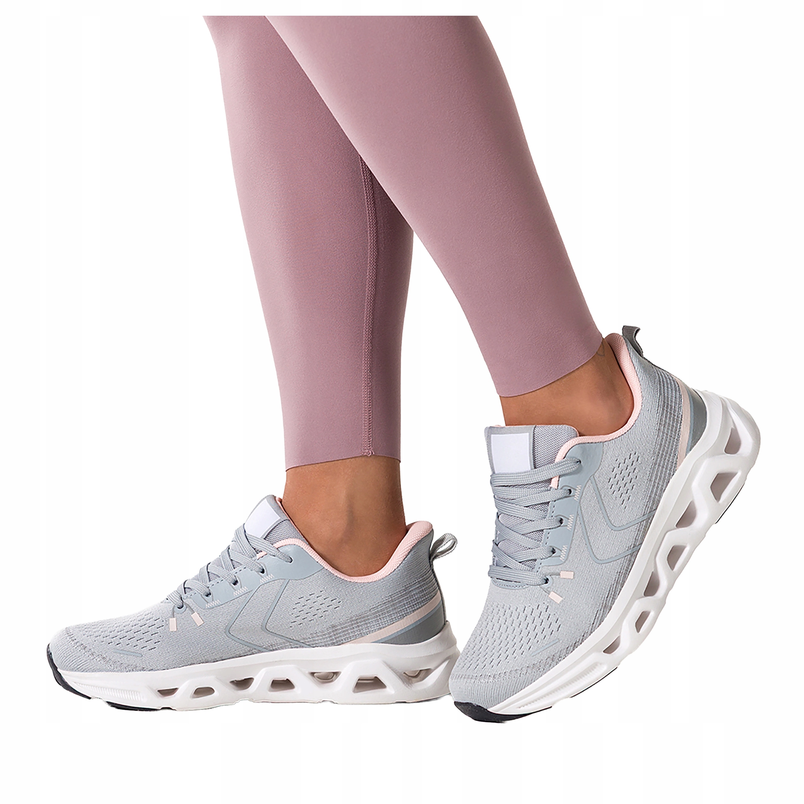 Sneakersy Šedé Dámské Sportovní Tréninkové Šněrování Na Platformě, velikost 38