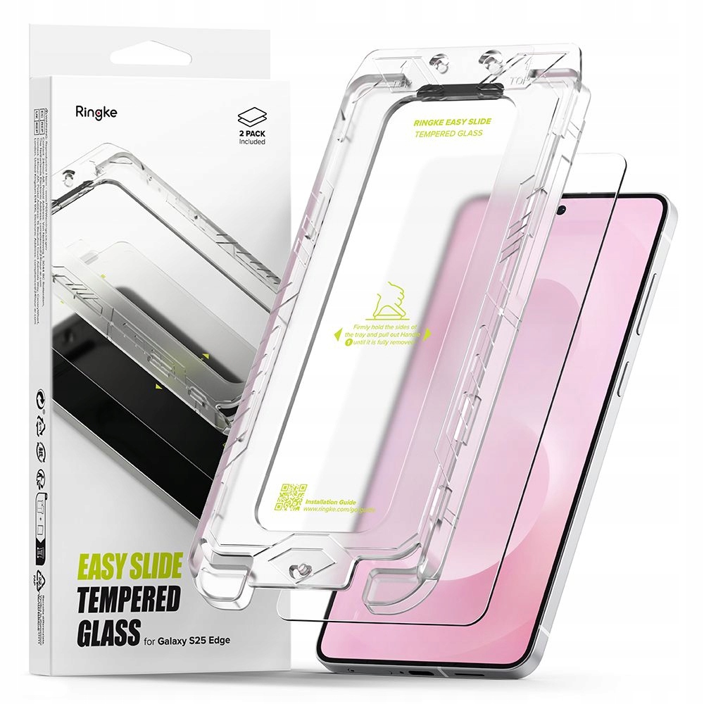 Szkło Hartowane Ringke Easy Slide 2- Pack Galaxy S25 Edge Clear Ringke
