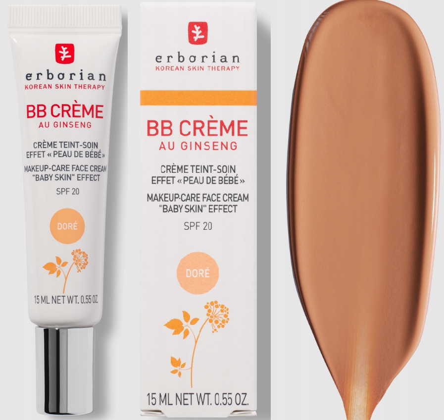 Erborian Au Ginseng Krem Bb Spf 20 Dore 15ml