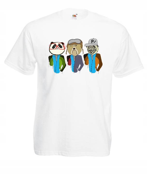 

XL Koszulka Męska Panda W Okularach Miś Wzory