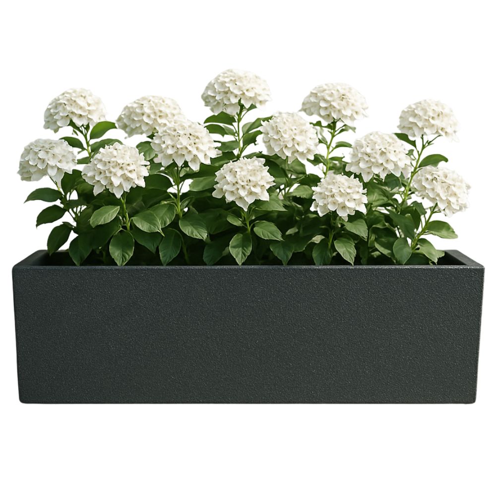 Donica ogrodowa Forma doniczka podłużna niska wys.26x80x26 antracyt