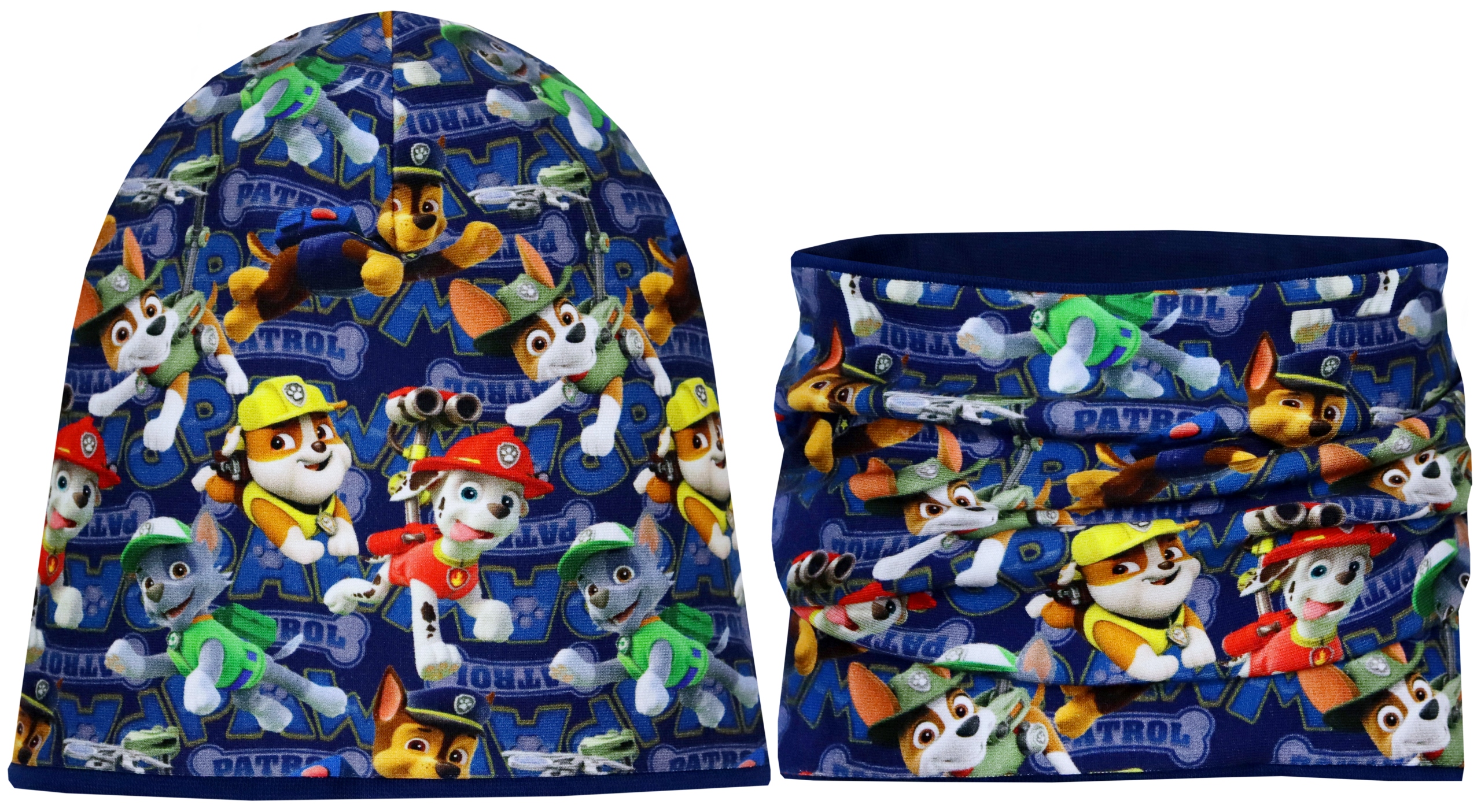 

Wiosna 2-WARSTWOWA Czapka Komin Psi Patrol 4-10lat