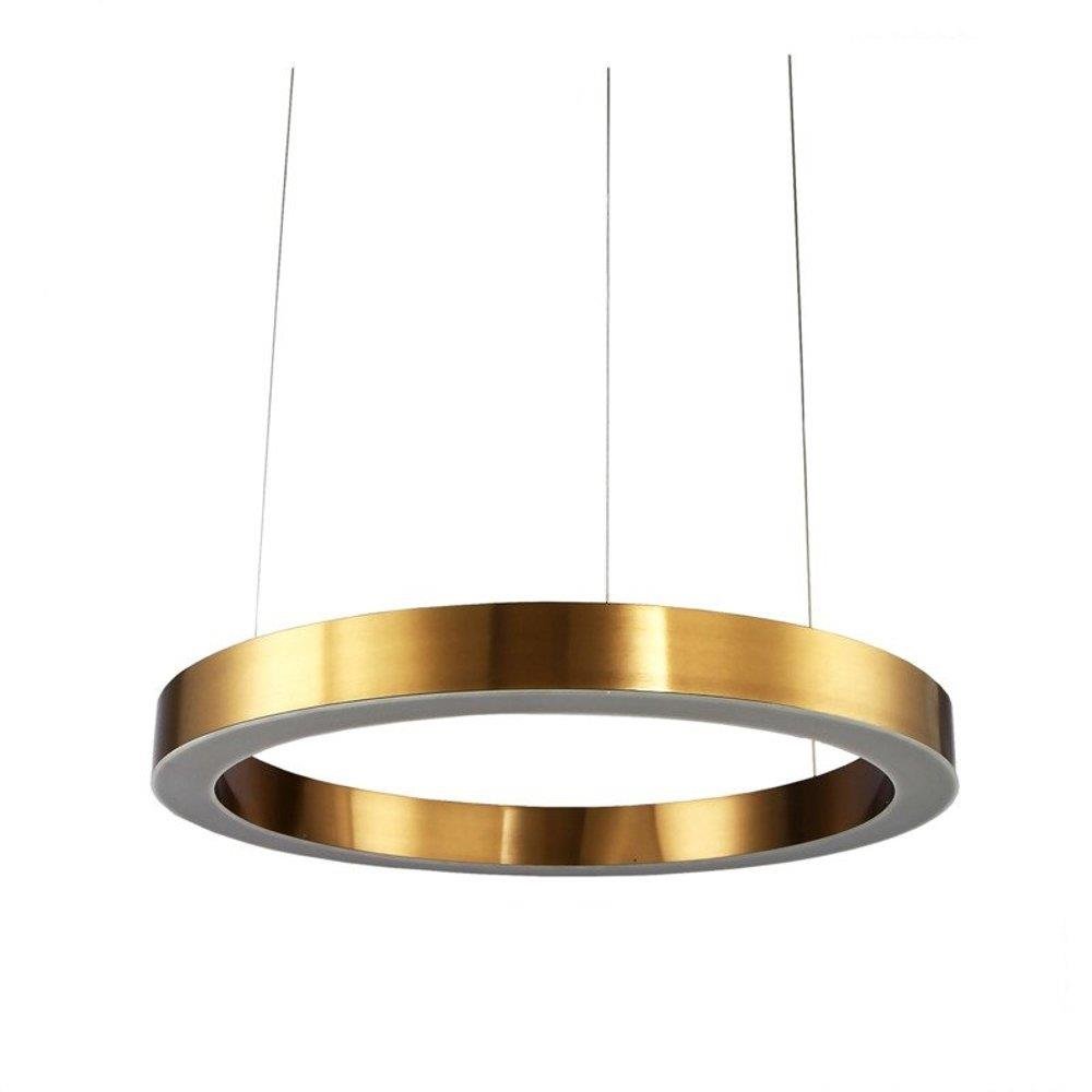 Závesná lampa Circle Led 40 cm mosadz