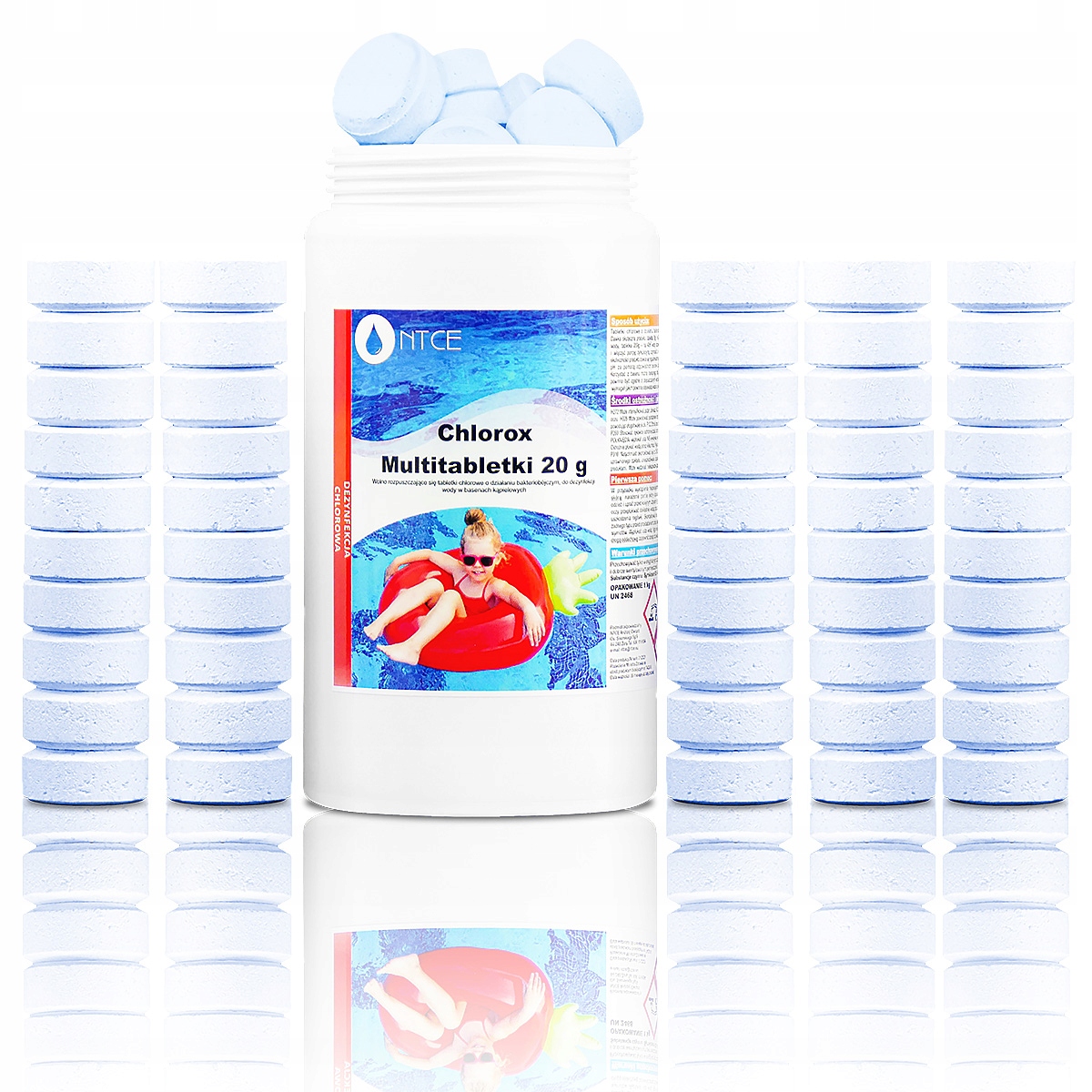 

Chlor do Basenu Tabletki Multi na Glony 50 szt 1KG