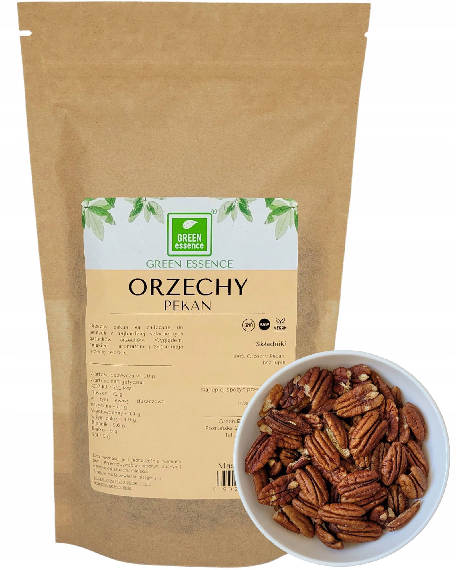 Levně Ořechy Pekan Pecan vysoká kvalita nejvyšší přírodní čerstvé zdravé 250 g x2