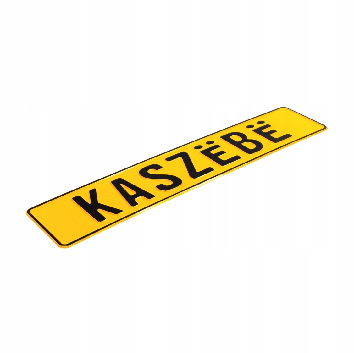 

Tablica indywidualna tłoczona gadżet Kaszebe