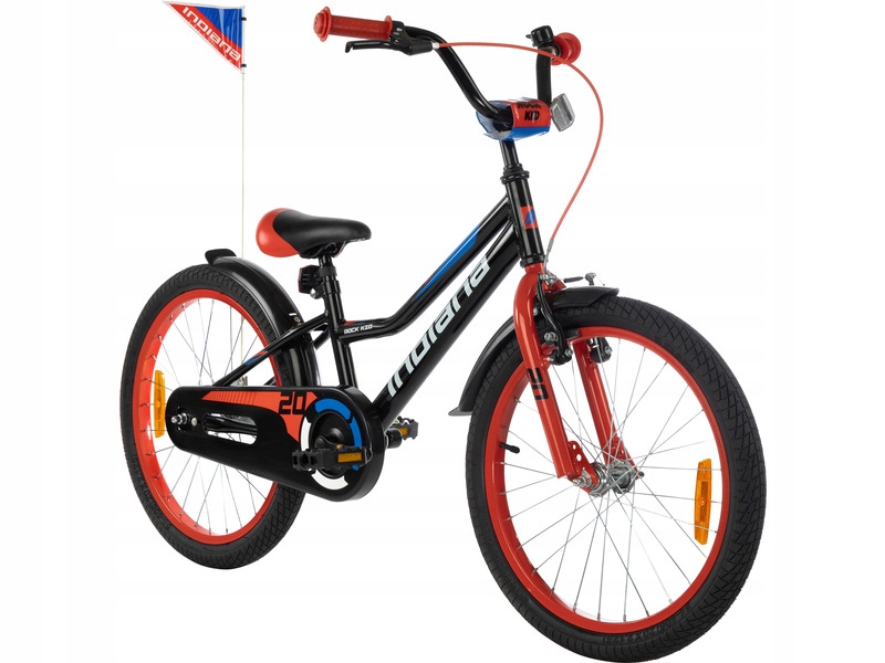 Rower dziecięcy Indiana Rock Kid 20 cali dla chłopca Czarny