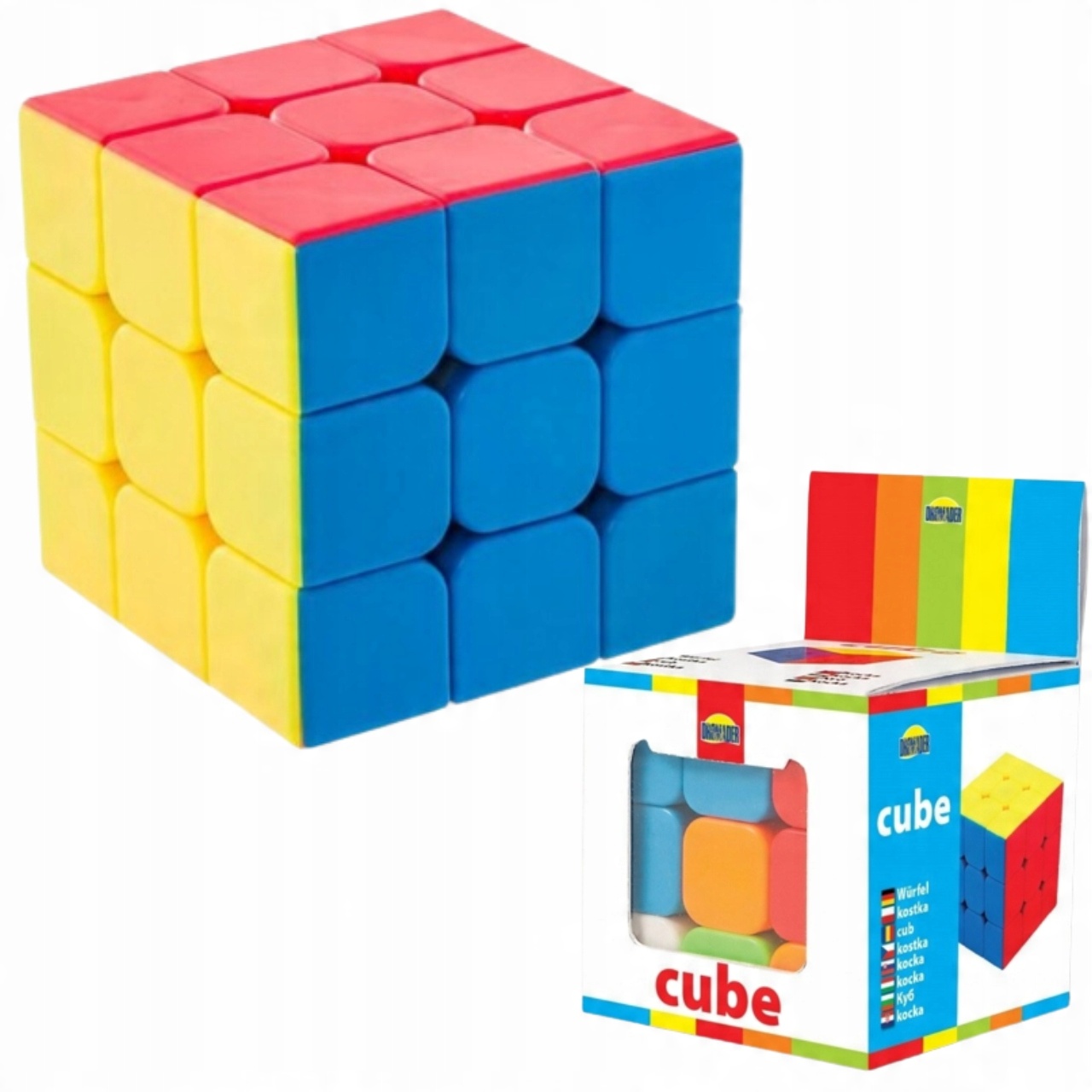 

Kostka Logiczna Cube 3X3 Łamigłówka Antystresowa