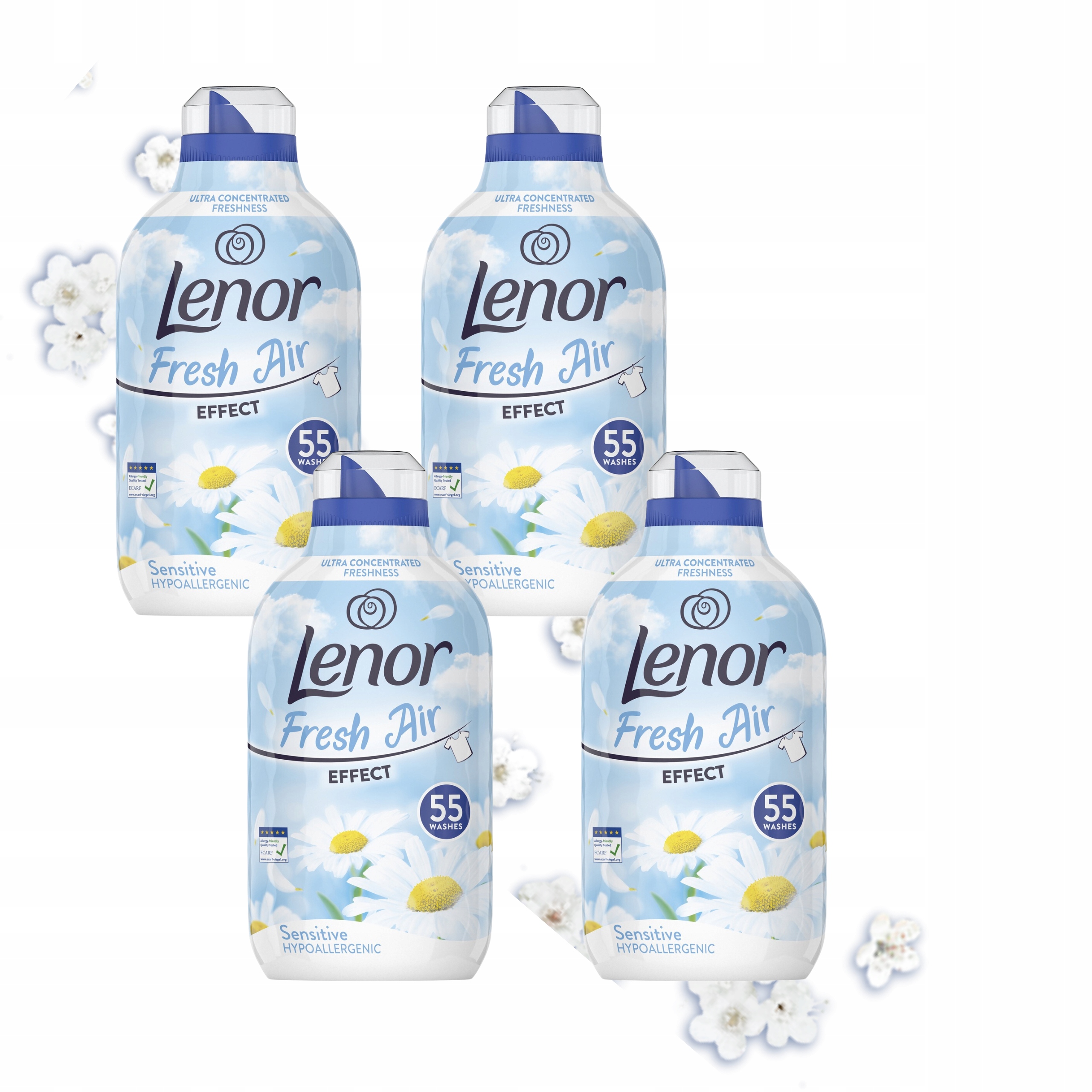 Levně 4× Lenor tekutá aviváž 55praní pro citlivou pokožku