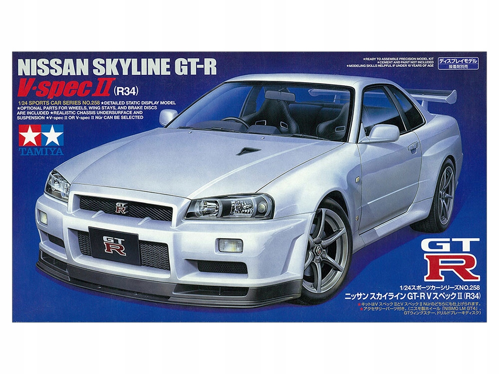 1/24 Nissan Skyline Gt-r V-spec II R34 Tamiya 24258