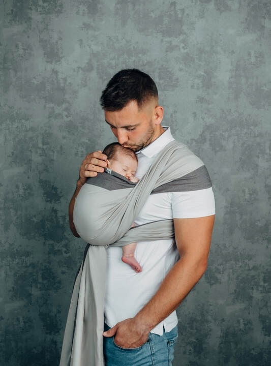 LENNYLAMB CHUSTA TKANA DO NOSZENIA DZIECKA M 4.6M Typ Wiązana tkana