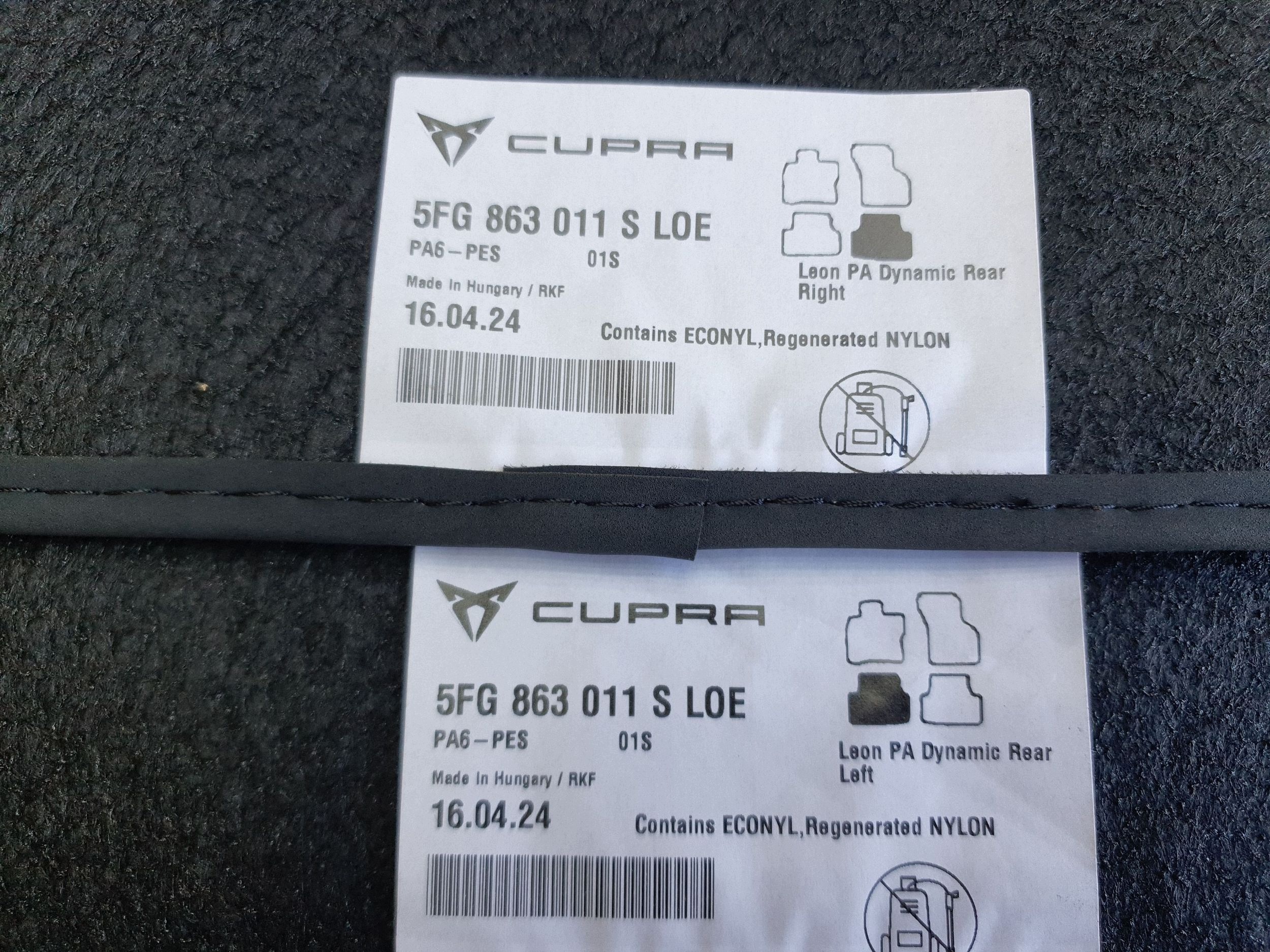 Cupra Leon IV KOMBI mats samochodowe 5FG863011S