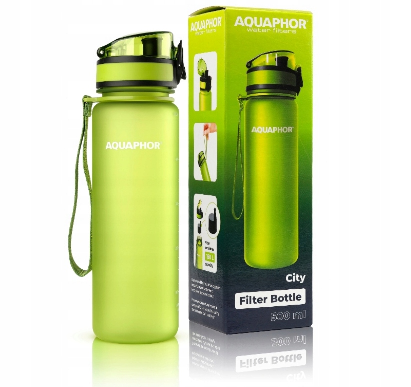 

Butelka filtrująca Aquaphor City 0,5 l zielony