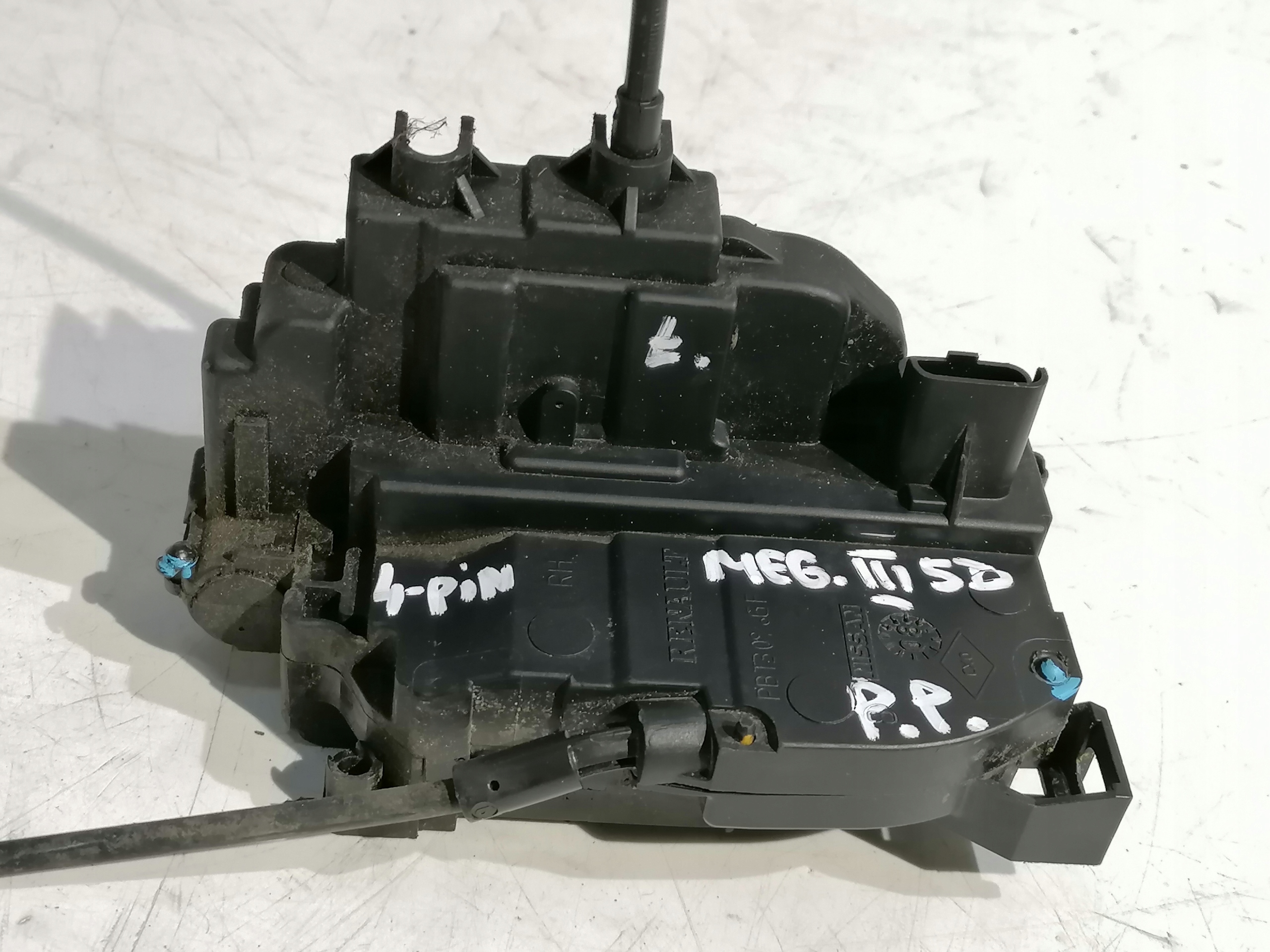 Renault Megane III 3 lock right front 4 PIN