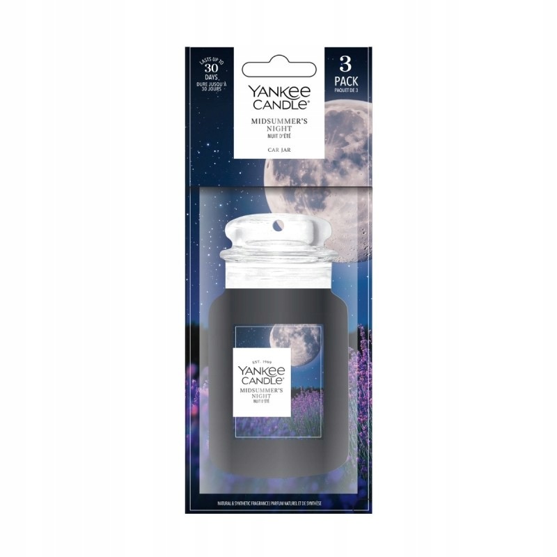 Yankee Candle zapach samochodowy 3-PACK Midsummer's Night New