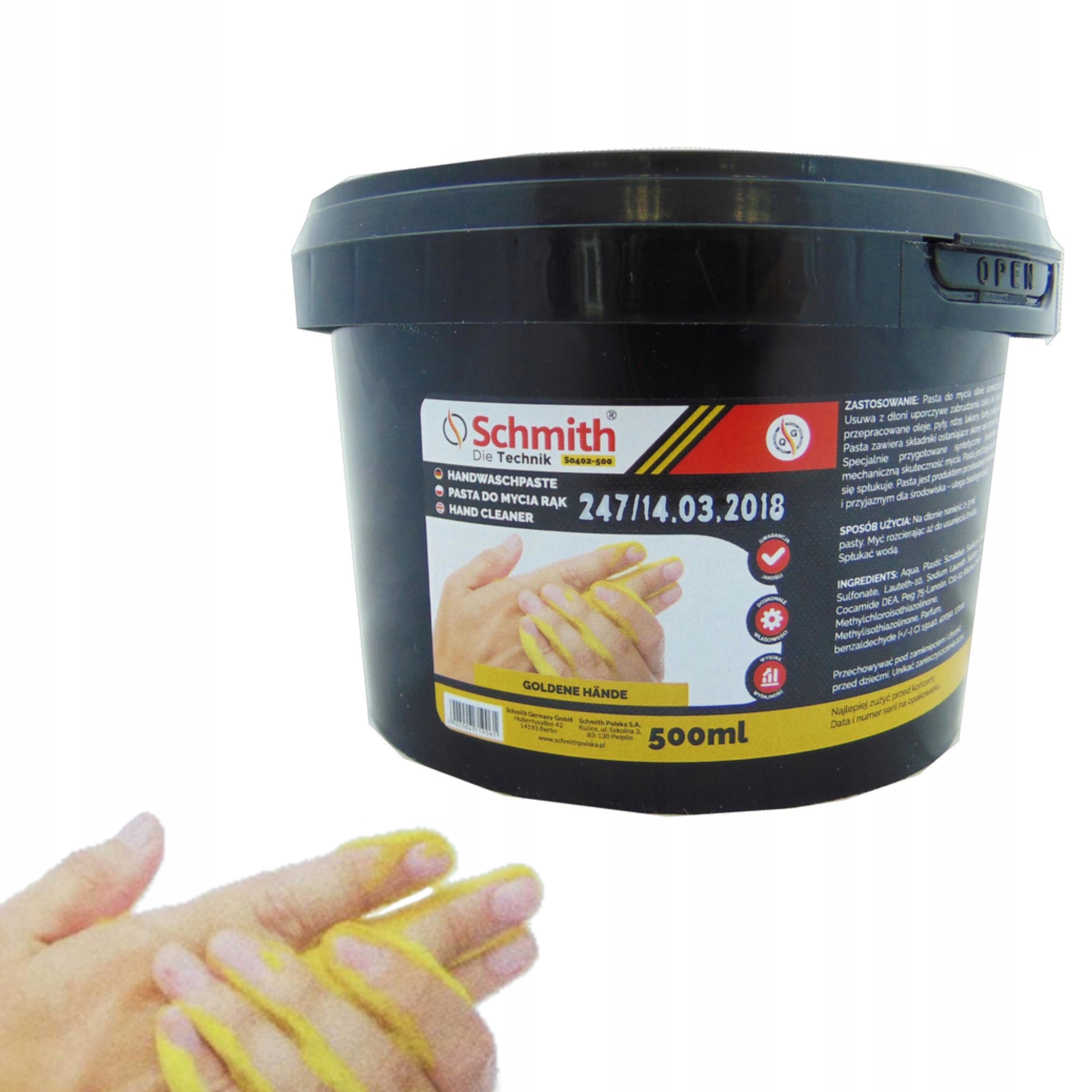 ПАСТА ДЛЯ МИТТЯ РУК SCHMITH 500 МЛ