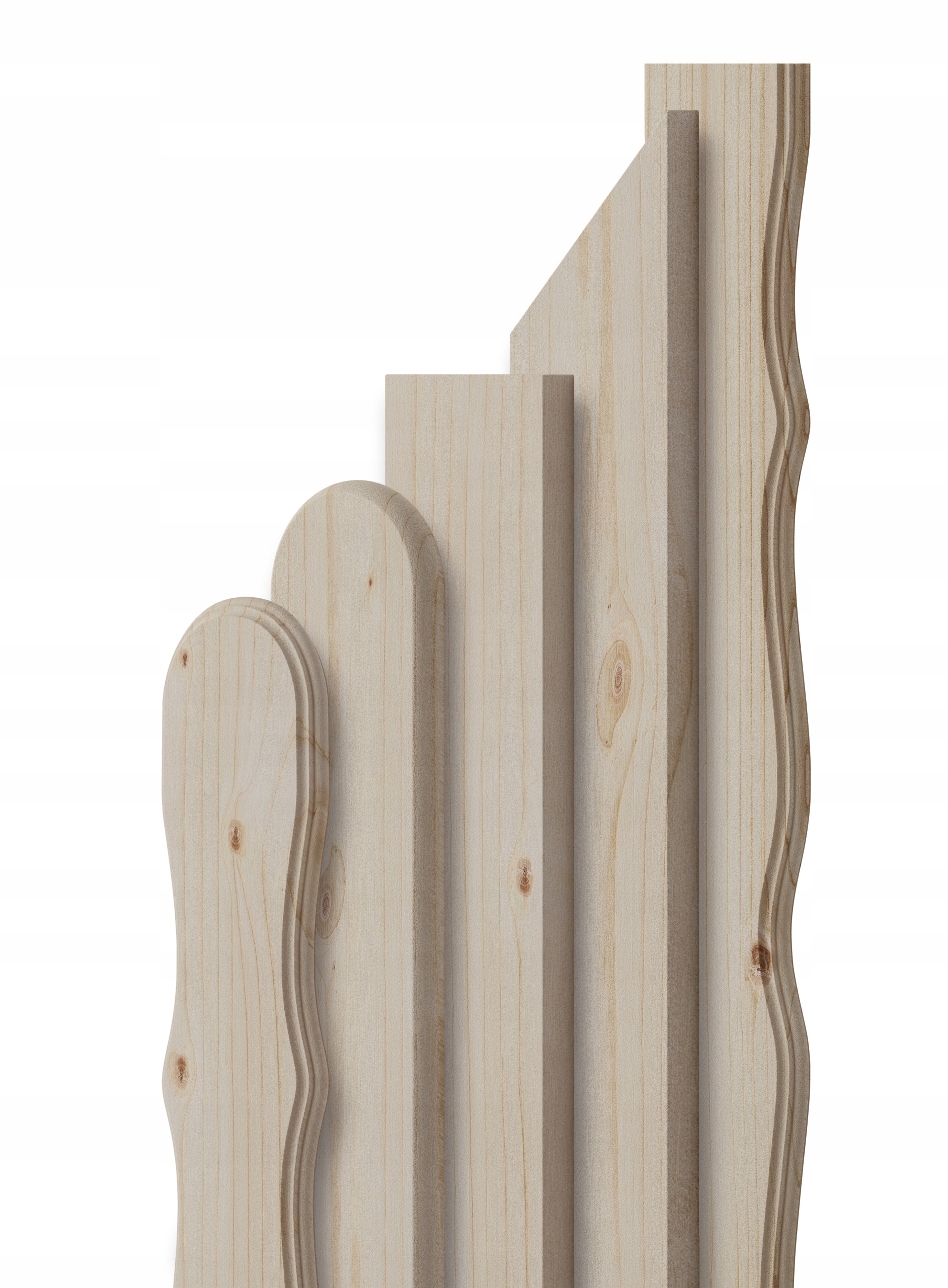 Sztachety drewniane 180CM W2 różne wzory, SUCHE, świerk, płot, na balkon Długość 1.8 m